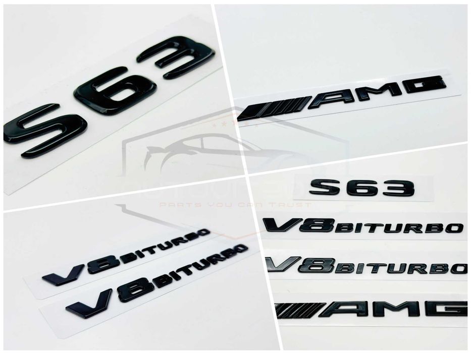 Mercedes надписи емблема s63 v8 biturbo amg