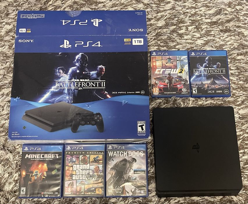 ps4 slim 1tb cu jocuri