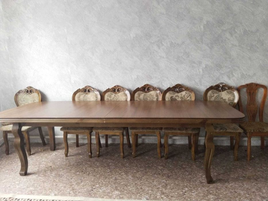 гостиный стол, ұзын стол