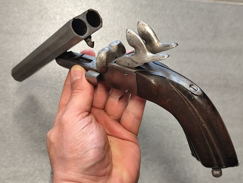 Колекционерски Двуцевен Пистолет / SPAIN 1860-1880г.