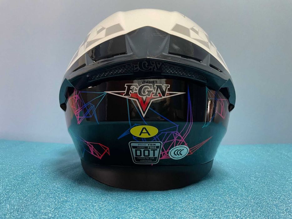 Casca Moto Scuter Atv Flip-up Cu Ochelari L XL CAGULA CADOU NOUA