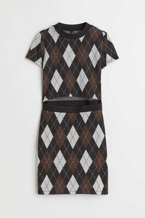 H&M Divided къса рокля по тялото, Размер XXS