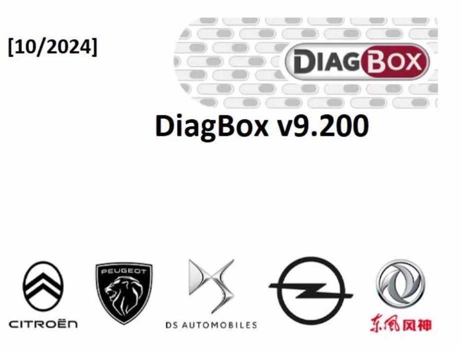 PSA Diagbox v9.200 pentru Citroen si Peugeot 10.2024