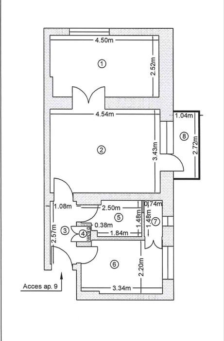 Apartament cu 2 camere