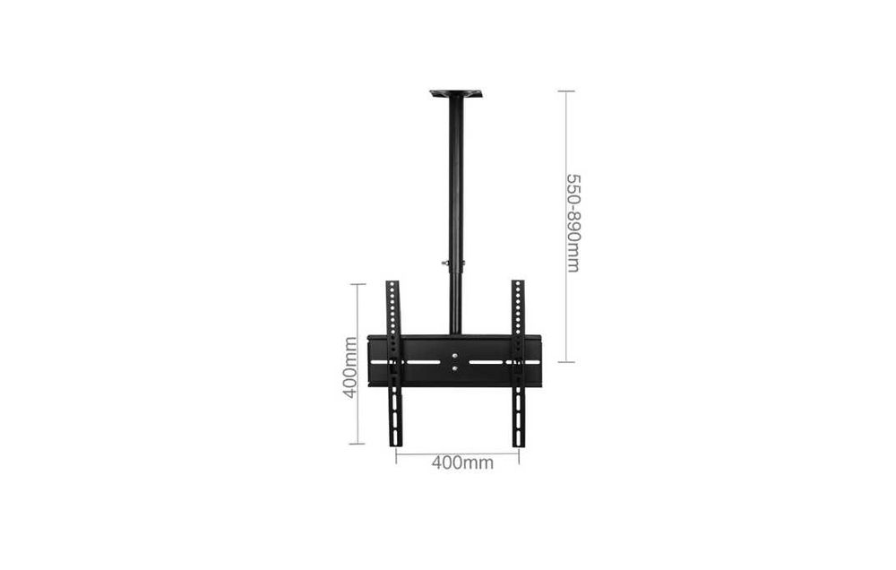 Suport TV de tavan  Greutate maxima suportata 45 kg, 26-60 inch, Negru