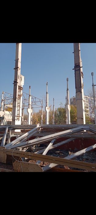 Снос +монтаж балка, колонны, ПНС, также метоллоконструкции.