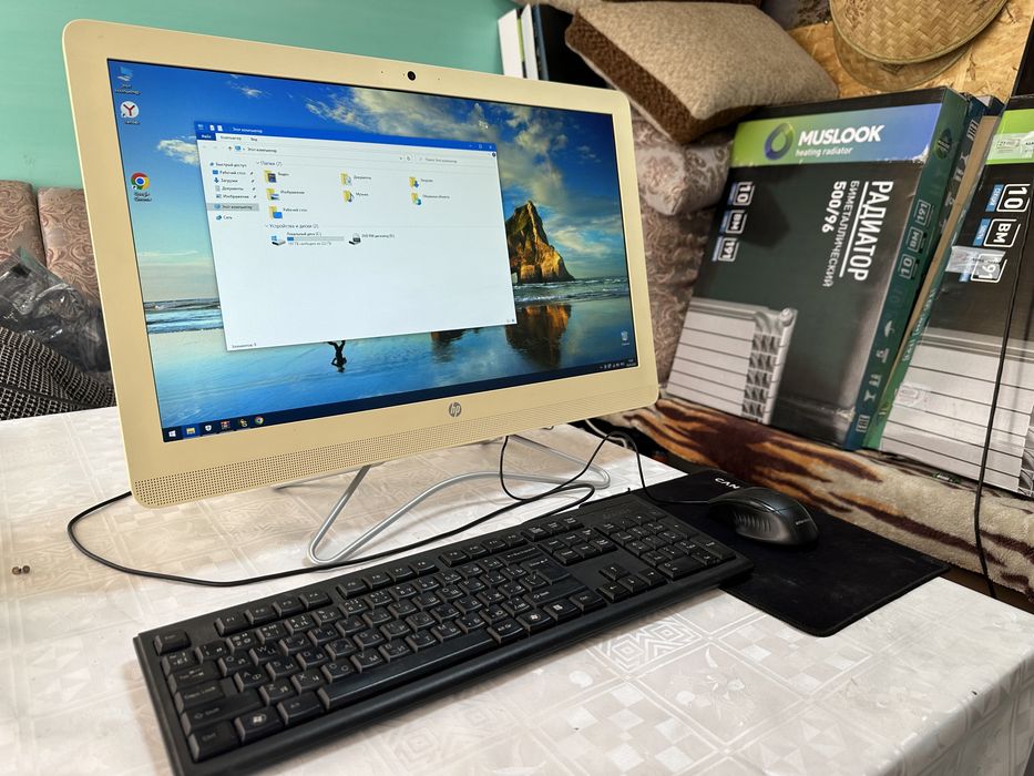 Моноблок HP-24”/AMD A9-9400/RAM 4Gb DDR4/SSD 256Gb/Radeon R5 Graphics ...
