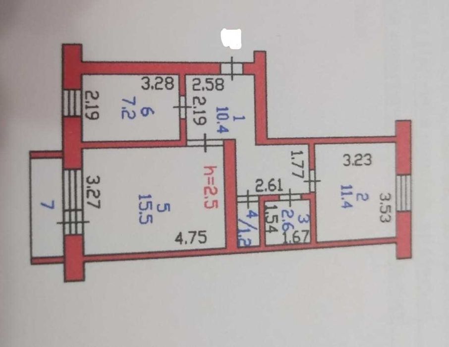 Продается двухкомнатная квартира