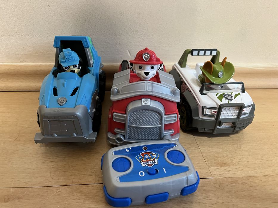 Пес патрул кученца с коли - Рекс, Тракър, Зума, Роки, Маршал, Чейс