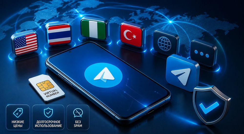 Виртуальный номер для Telegram