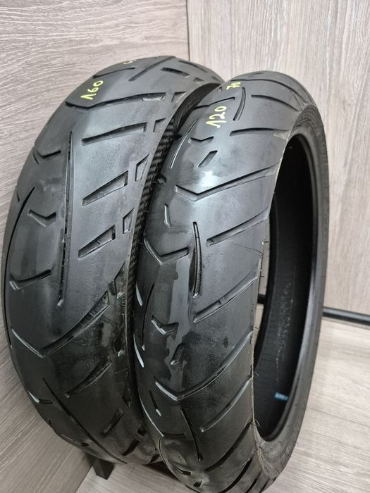 Set anvelope moto 120 70 17 cu 160 60 17 Metzeler Tourance next dot 3322
