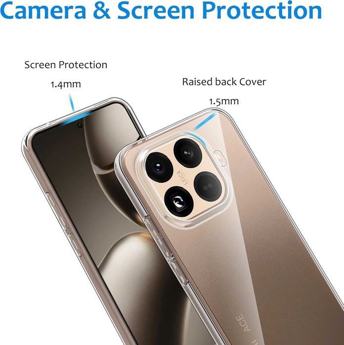 Прозрачен силиконов гръб Crystal за Xiaomi 15T PRO, 15T, 14T Pro, 14T