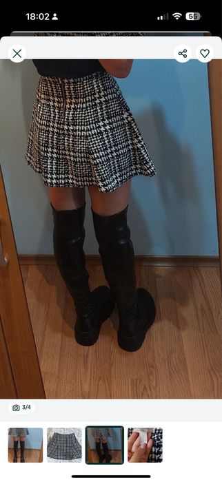 Плетена Зимна къса пола