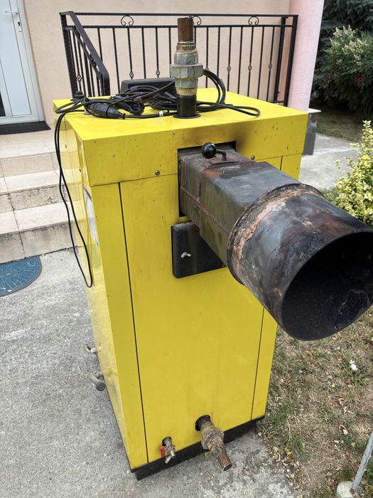 Cazan / Centrală pe lemne și cărbune Pereko KSW 35 kW + Pompă, Automatizare și Cupru