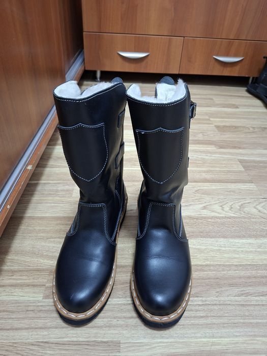 Сапог зимние кожа