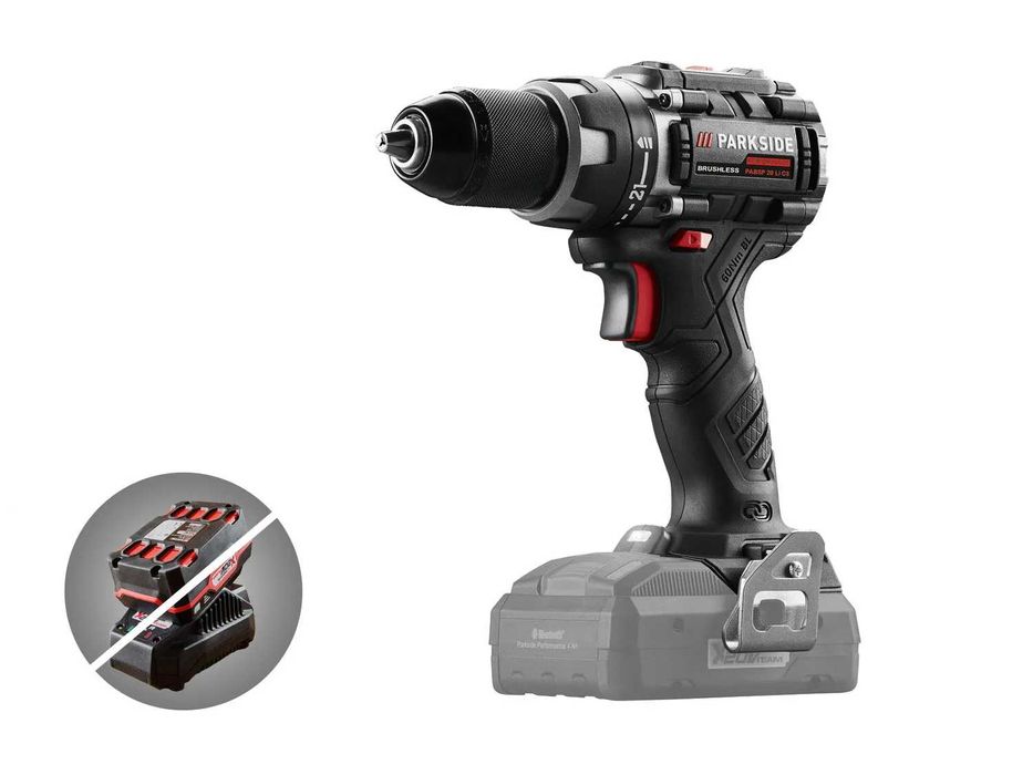 5г.ГАРАНЦИЯ Безчетков винтоверт с блутут PARKSIDE PERFORMANCE PABSP C4