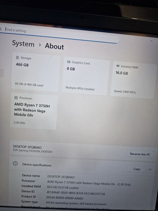 Laptop Asus Tuf Gaming