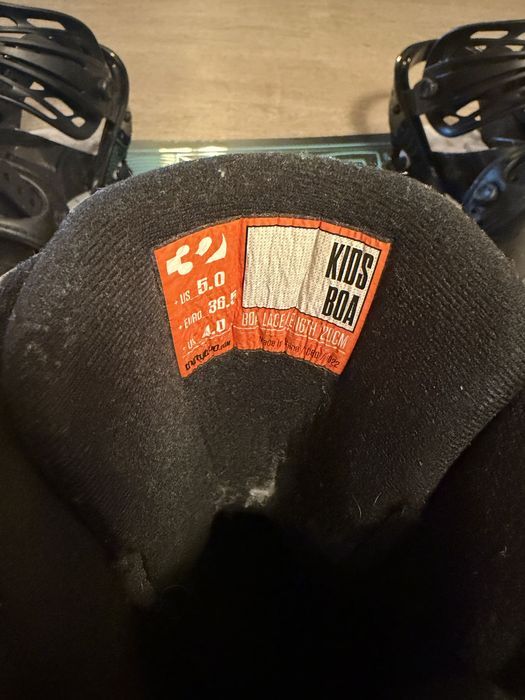 Vand Set snowboard copii  Salomon Grail 125 cm + Legaturi Burton Smalls + ThirtyTwo BOA 36.5