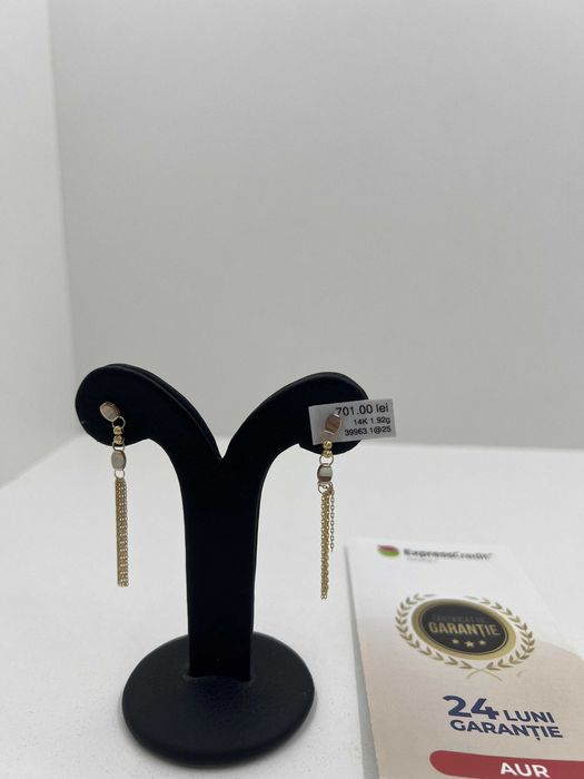 Cercei Aur 14K 1.92g (Ag25 Belvedere B.39963)Garantie 2 ani!