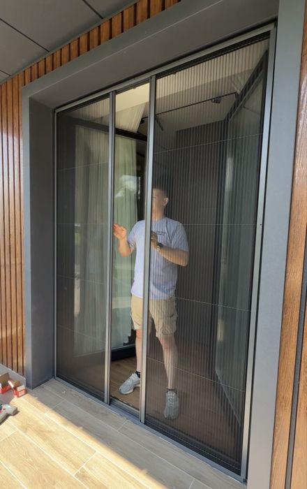 Москитные сетки плиссе раздвижные