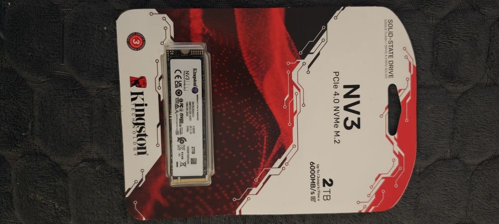Solid State Drive (SSD) Kingston NV3, 2TB, PCIe 4.0 NVMe, M.2.