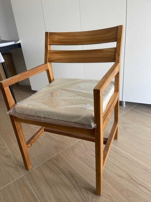 Scaun Terasa | Lemn masiv de tec cu finisaj natural Raki  |