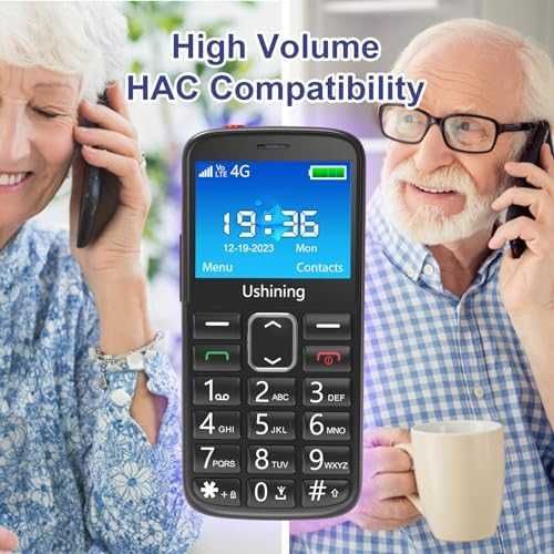 Нов Мобилен телефон с големи бутони за възрастни Отключен SOS бутон