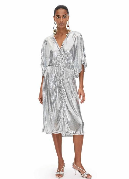 rochie Rabanne H&M, metal-mesh, M