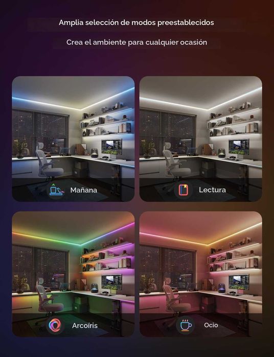 ЧИСТО НОВО Govee COB LED лента Pro, 3 метра LED светлини съвместими...