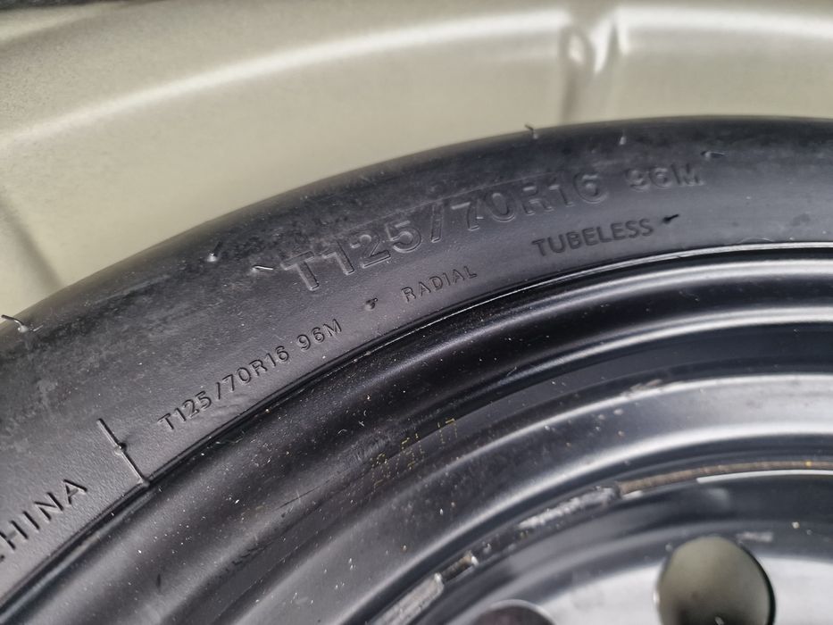 Roata rezerva slim NOU -  T125 /70/ R16 VW / Audi/ Seat / Skoda