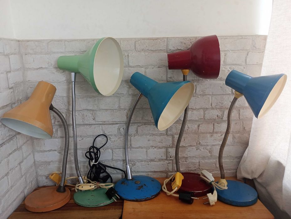 Стара настолна лампа от соца 4 броя
