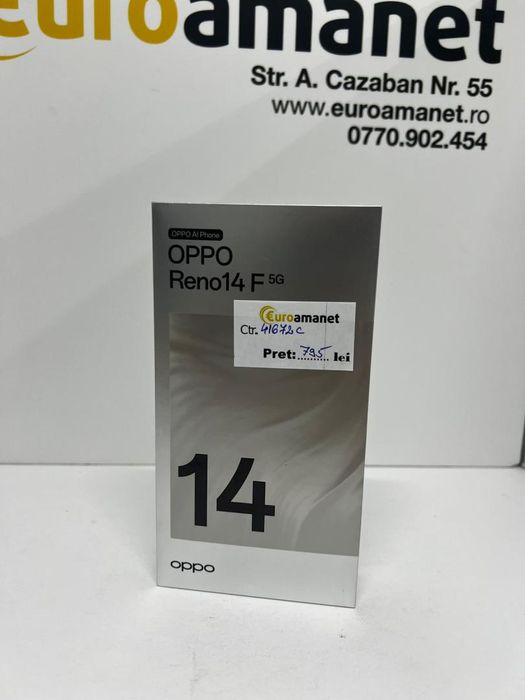 Telefon mobil OPPO Reno14 F, Dual SIM, 8GB RAM, 256GB -I-