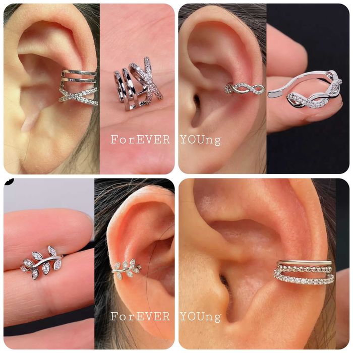 Серьги каффы новые.