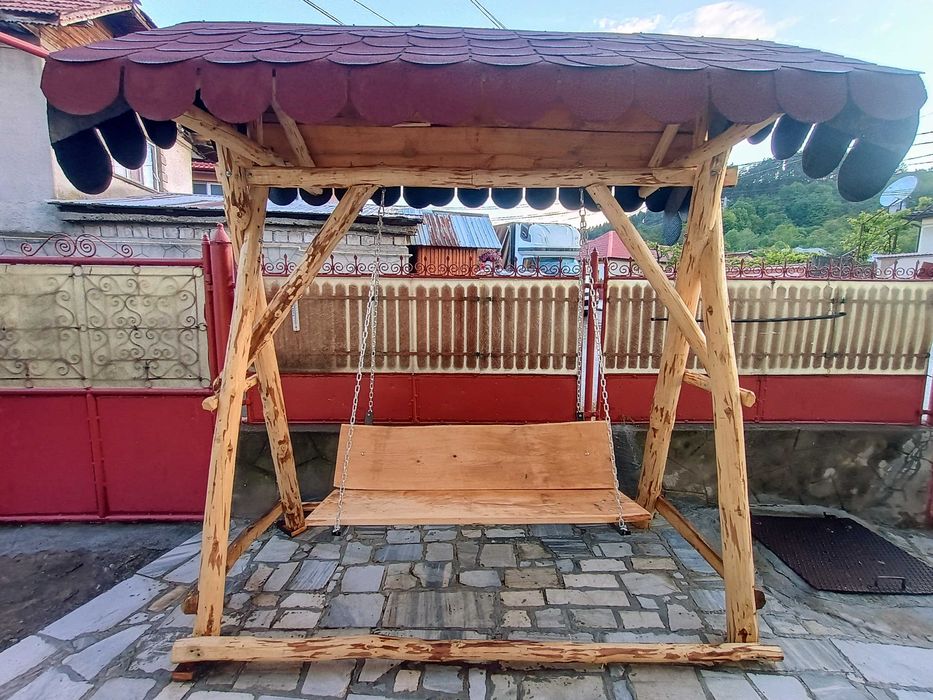 Leagăn/balansoar RUSTIC din lemn de brad tratat!