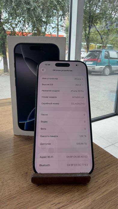 iPhone 16 Pro•128GB/90%Black Айфон 16 Про•128Гб/90%Қара