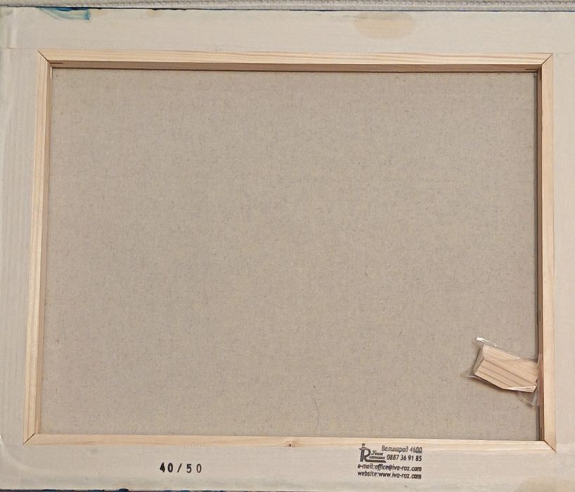 Абстрактна картина масло върху ленено платно размери 40/50 см.