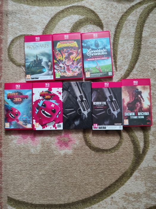 Mario Kart World ,Daemon X Machine, Resident Evil Deluxe Edition, Super Meat Boy, Hogwarts , Xenoblade, Donkey Kong Bananza-игри  Nintendo switch 2