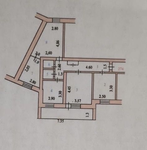 Прдам 3 комнатную квартиру