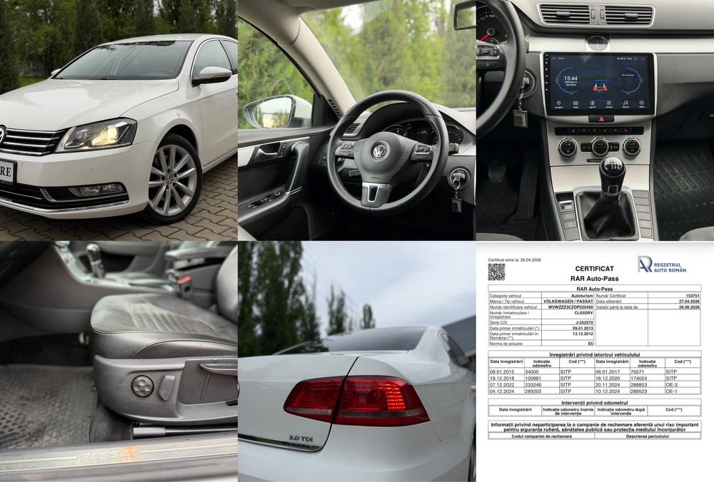 Volkswagen Passat B7 High-Line Led 2.0 Tdi Navigatie Bi-Xenon Adaptive 2013