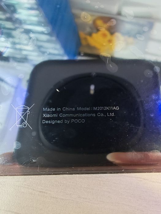 Poco F3 оригинален капак със стъклата за камерата нов черен
