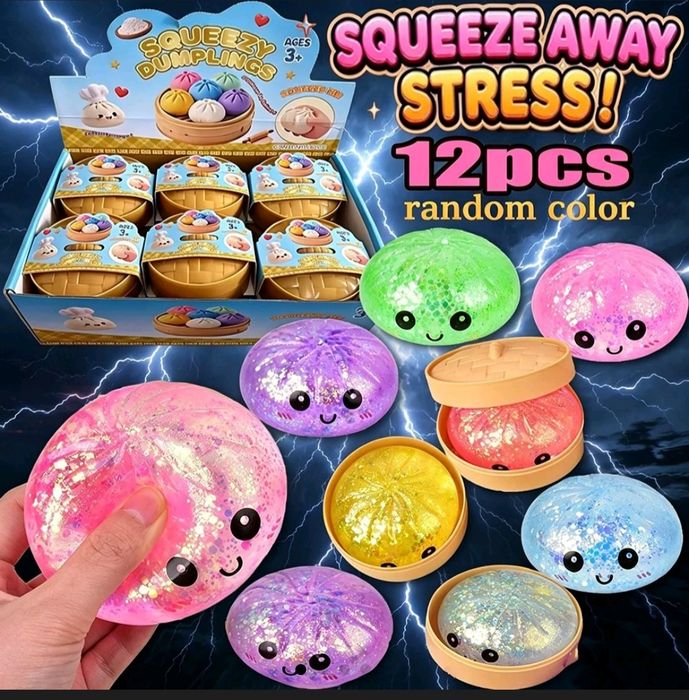 Set Jucării Squishy – Noi, Sigilate | 36 figurine + Squishy Dumplings |