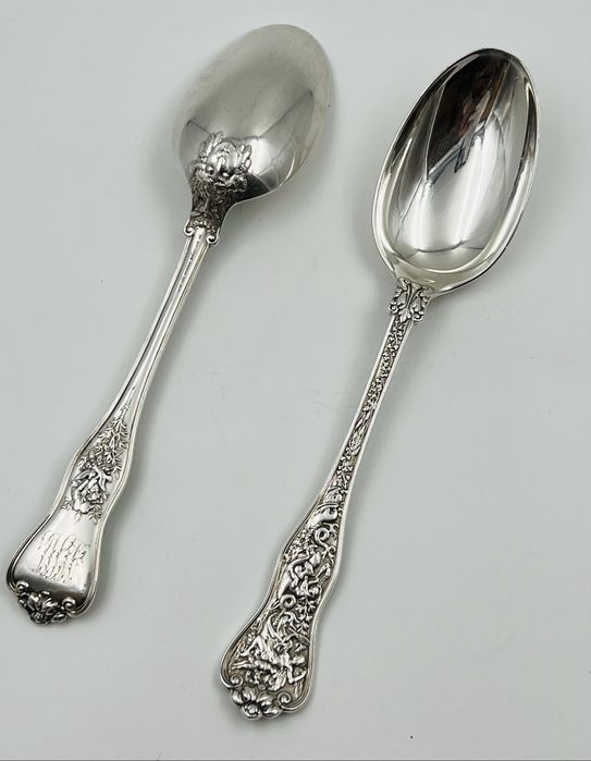 Tiffany&CO 1878г старинни сребърни лъжици 2 броя