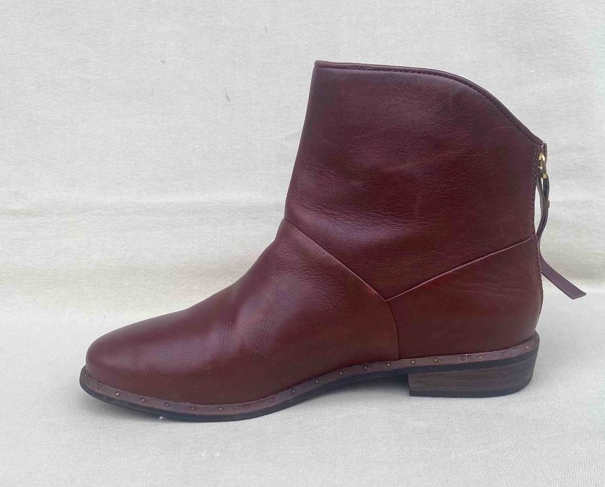 UGG Bruno Superbe Ghetute Maro Piele Office Casual Original UK