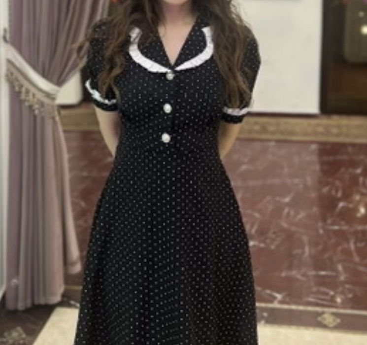 Платье в горошек