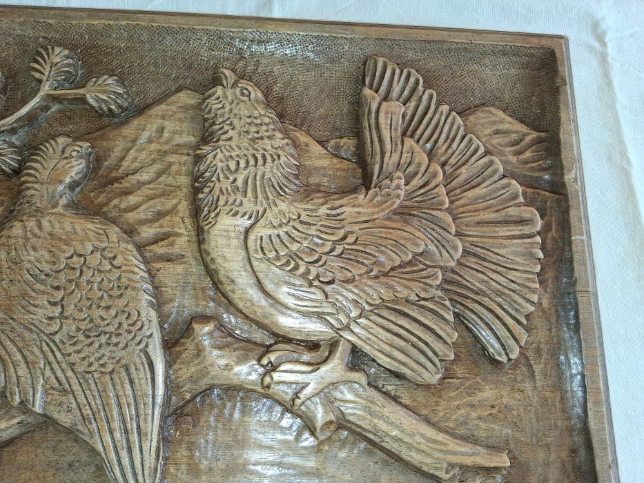 Tablou sculptat in lemn