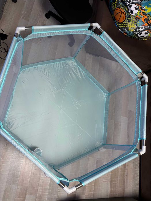 Детска кошара за игра Шестоъгълна, 125 х 65 см