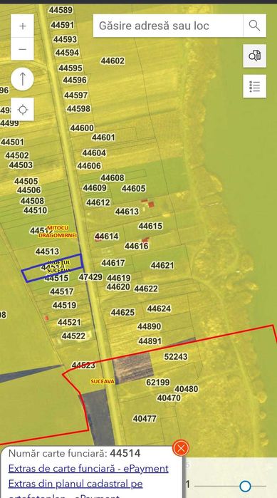 teren Lipoveni/Lac -1471 mp