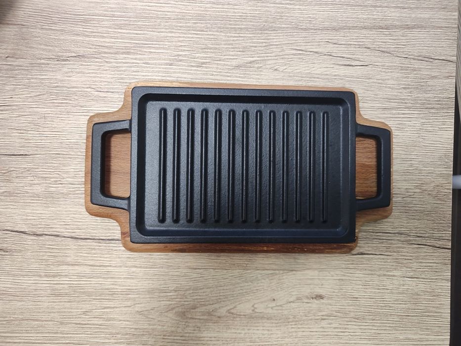 Grill fonta, 22x15 cm, cu suport - LAVA
