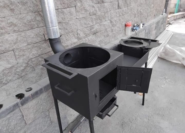 Мангал казан складной удобно брать на отдых