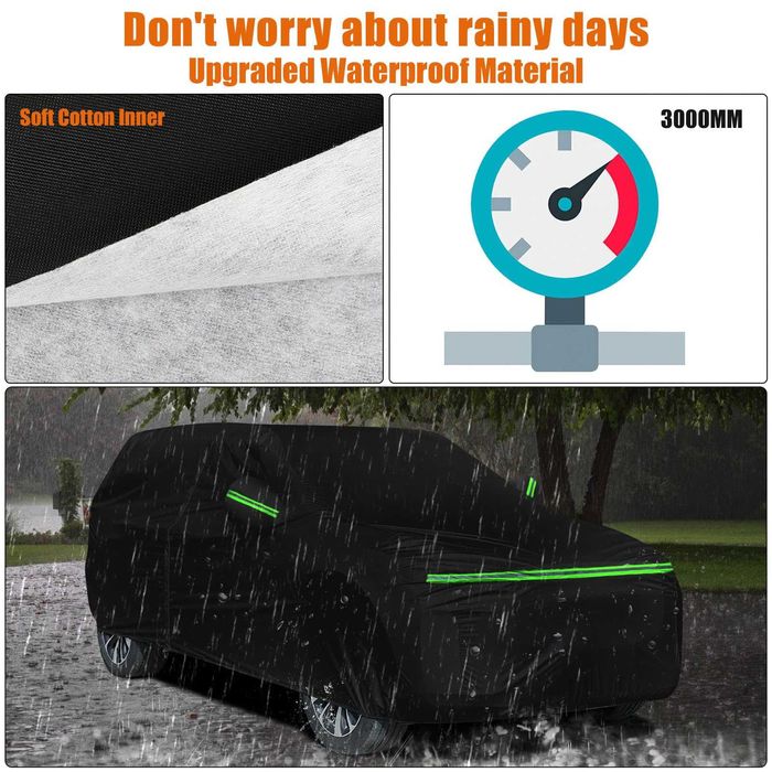 Покривало за кола Водоустойчив калъф за хечбек, седан и SUV